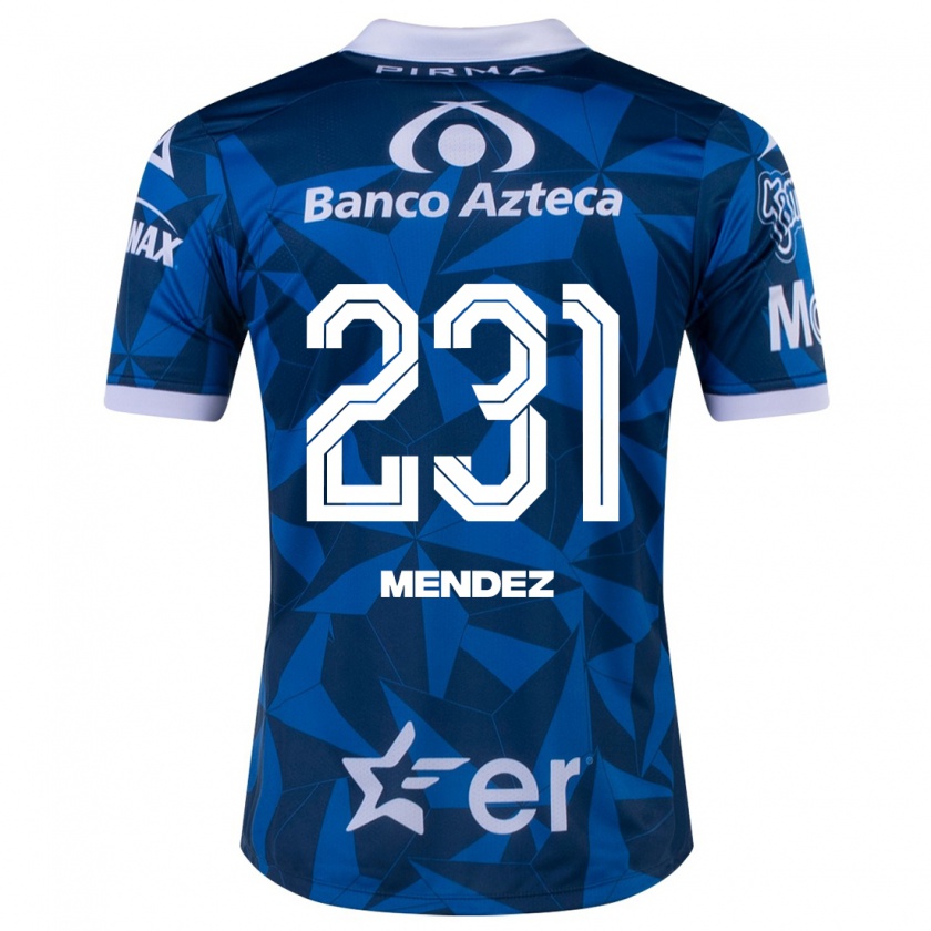 Kandiny Deti Alejandro Méndez #231 Modrá Dresy Idegenbeli Csapatmez 2023/24 Triĭká
