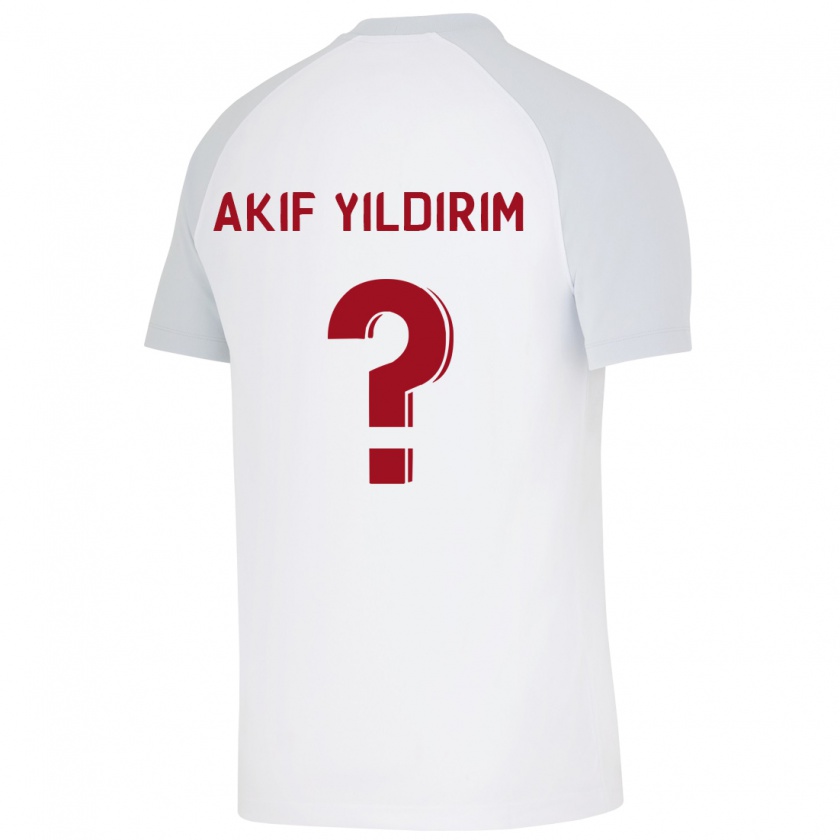 Kandiny Deti Mehmet Akif Yıldırım #0 Biely Dresy Idegenbeli Csapatmez 2023/24 Triĭká