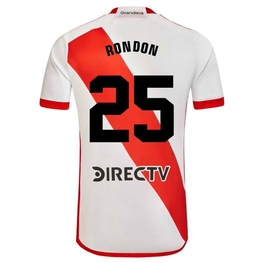 Kandiny Muži Salomón Rondón #25 Biela Červená Dresy Hazai Csapatmez 2023/24 Triĭká