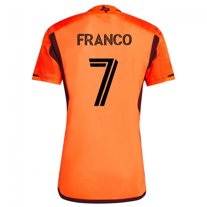 Kandiny Muži Iván Franco #7 Oranžová Dresy Hazai Csapatmez 2023/24 Triĭká