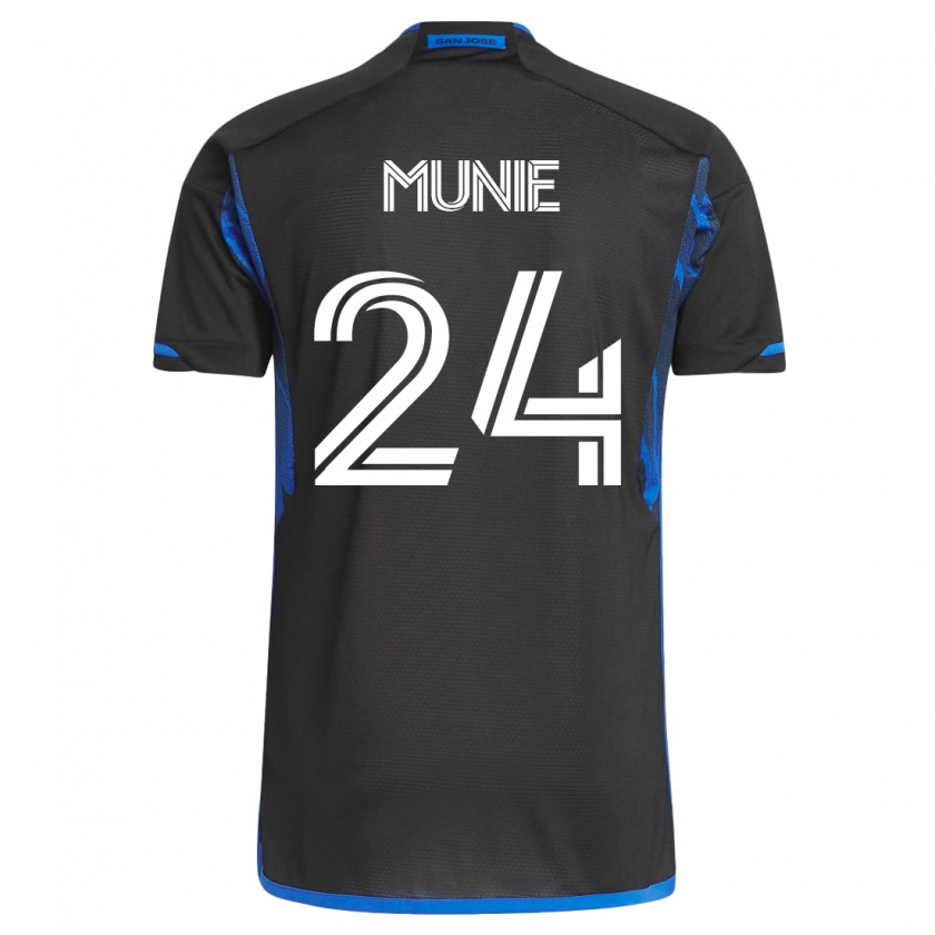 Kandiny Muži Daniel Munie #24 Modrá Čierna Dresy Hazai Csapatmez 2023/24 Triĭká