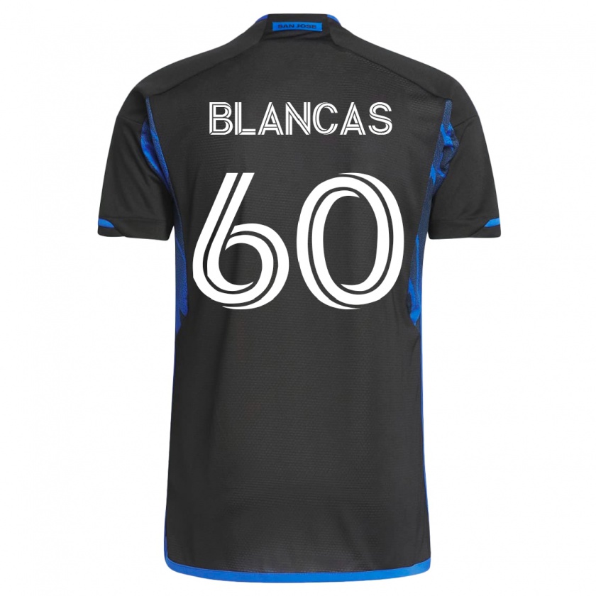 Kandiny Muži Eduardo Blancas #60 Modrá Čierna Dresy Hazai Csapatmez 2023/24 Triĭká
