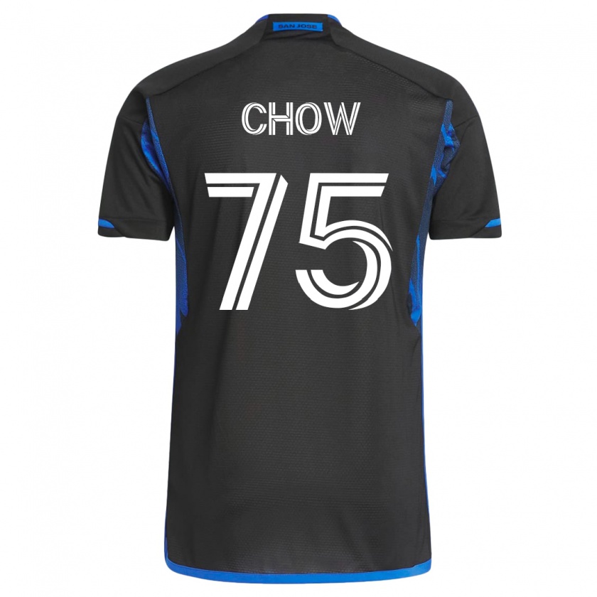 Kandiny Muži Alex Chow #75 Modrá Čierna Dresy Hazai Csapatmez 2023/24 Triĭká