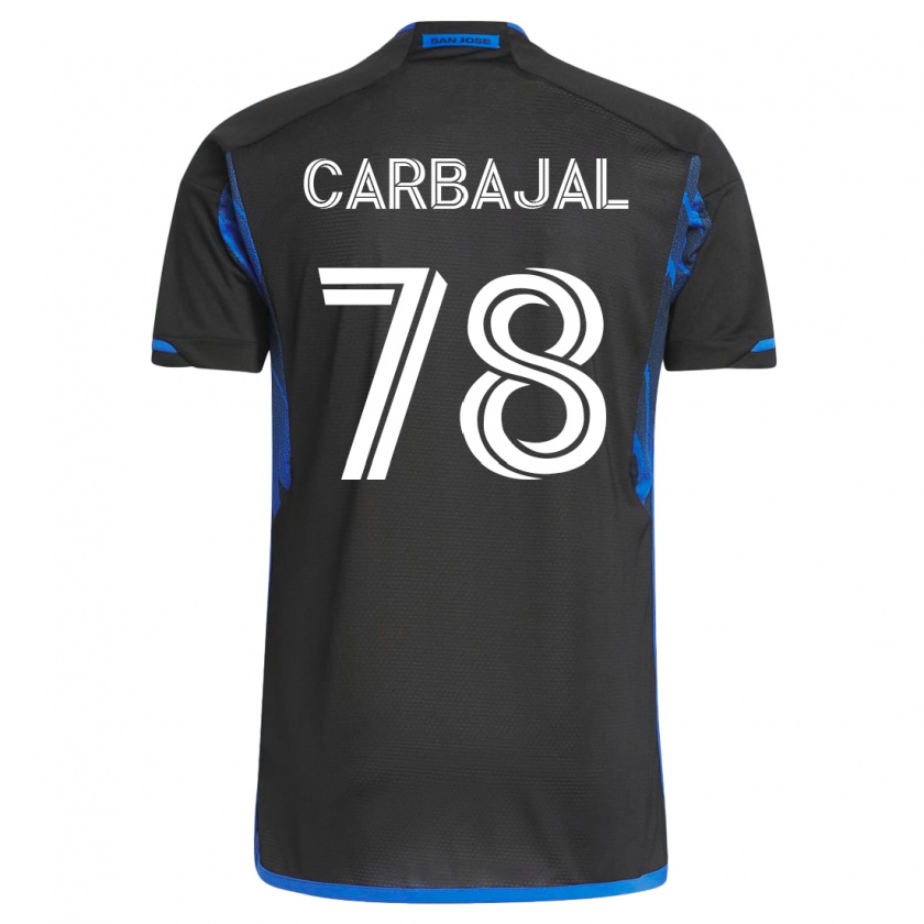 Kandiny Muži Sebastian Carbajal #78 Modrá Čierna Dresy Hazai Csapatmez 2023/24 Triĭká