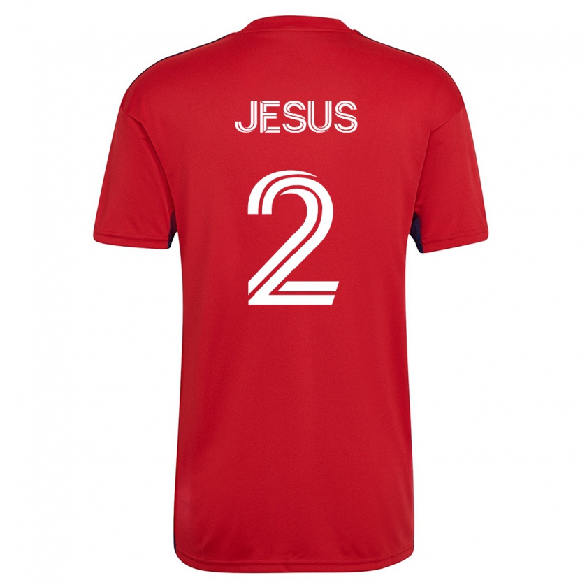 Kandiny Muži Geovane Jesus #2 Červená Dresy Hazai Csapatmez 2023/24 Triĭká