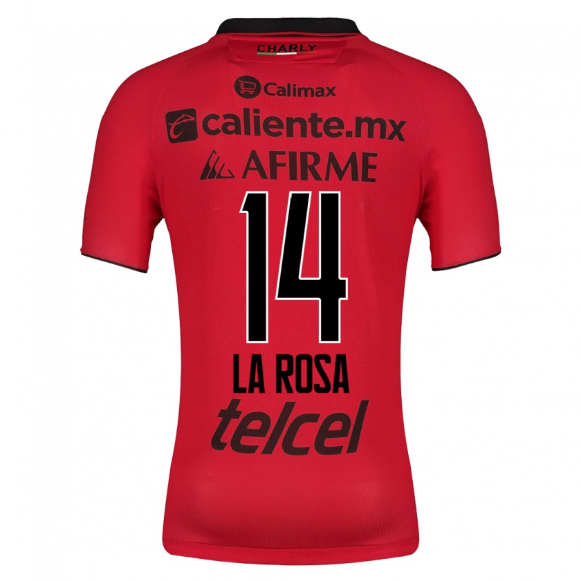 Kandiny Muži Joselyn De La Rosa #14 Červená Dresy Hazai Csapatmez 2023/24 Triĭká