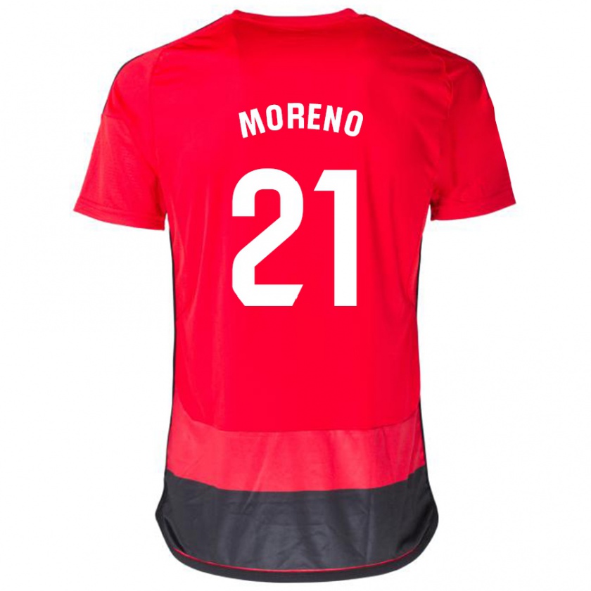 Kandiny Muži Diego Moreno #21 Červená Čierna Dresy Hazai Csapatmez 2023/24 Triĭká