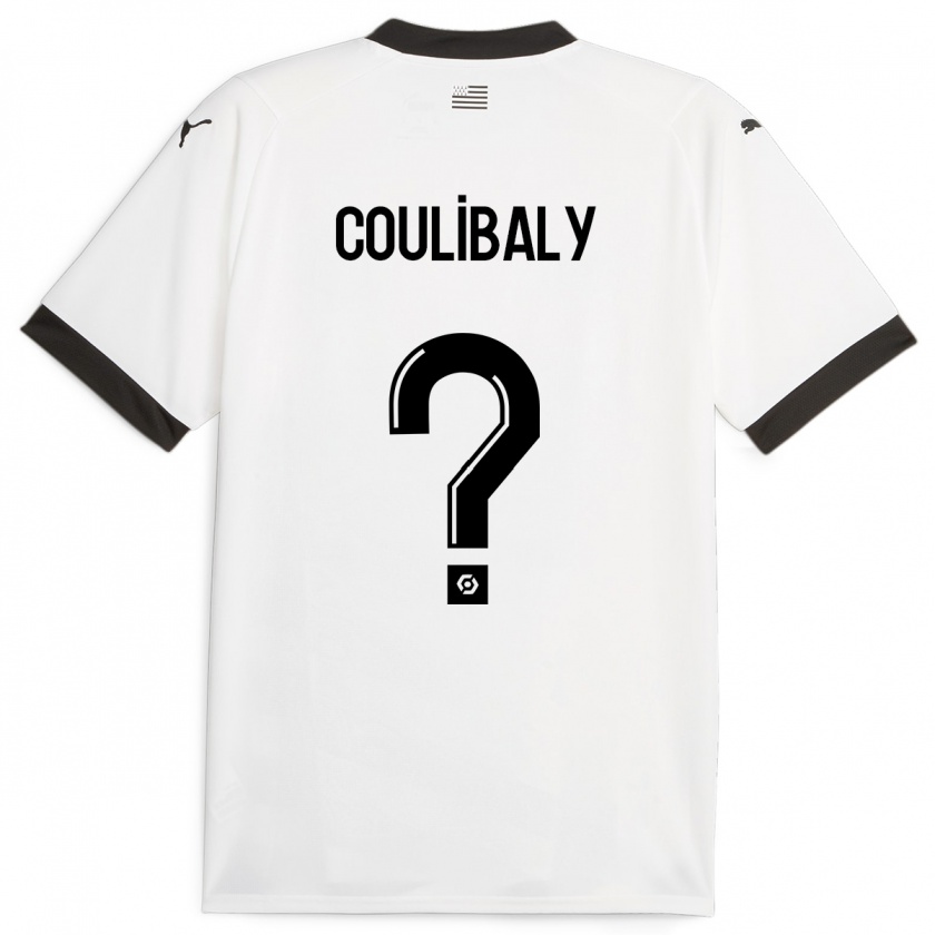 Kandiny Muži Joël Coulibaly #0 Biely Dresy Idegenbeli Csapatmez 2023/24 Triĭká