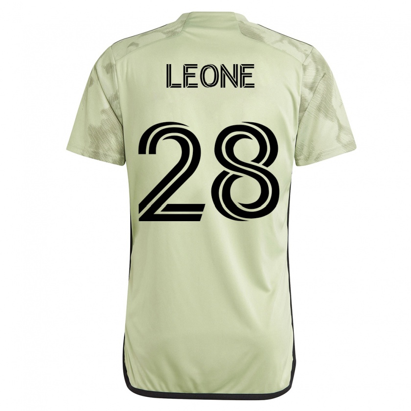 Kandiny Muži Tony Leone #28 Zelená Dresy Idegenbeli Csapatmez 2023/24 Triĭká