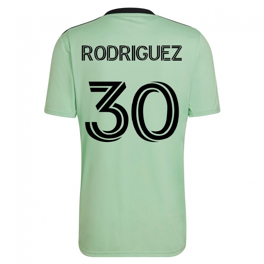 Kandiny Muži Memo Rodríguez #30 Svetlo Zelená Dresy Idegenbeli Csapatmez 2023/24 Triĭká