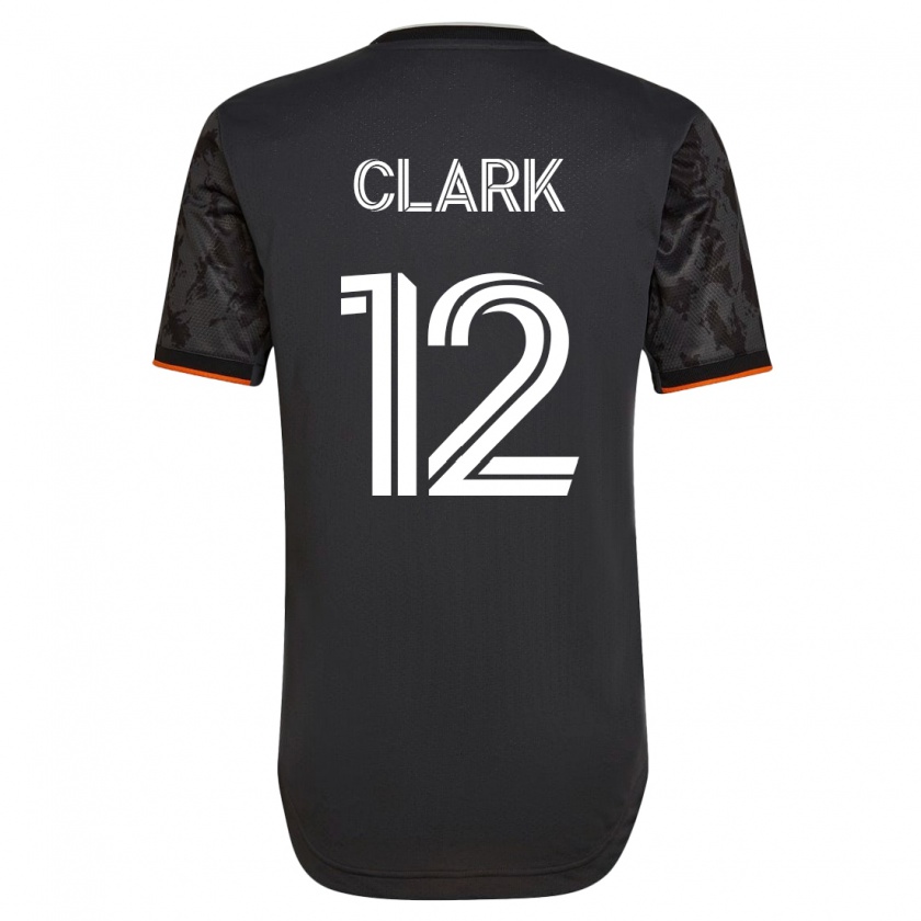 Kandiny Muži Steve Clark #12 Čierna Dresy Idegenbeli Csapatmez 2023/24 Triĭká