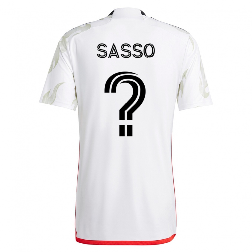Kandiny Muži Gino Sasso #0 Biely Dresy Idegenbeli Csapatmez 2023/24 Triĭká