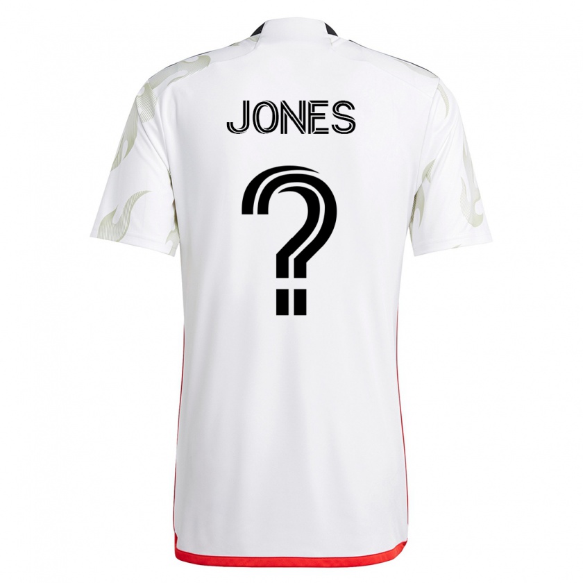 Kandiny Muži Jordan Jones #0 Biely Dresy Idegenbeli Csapatmez 2023/24 Triĭká