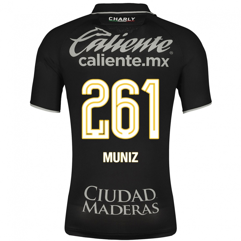 Kandiny Muži César Muñiz #261 Čierna Dresy Idegenbeli Csapatmez 2023/24 Triĭká