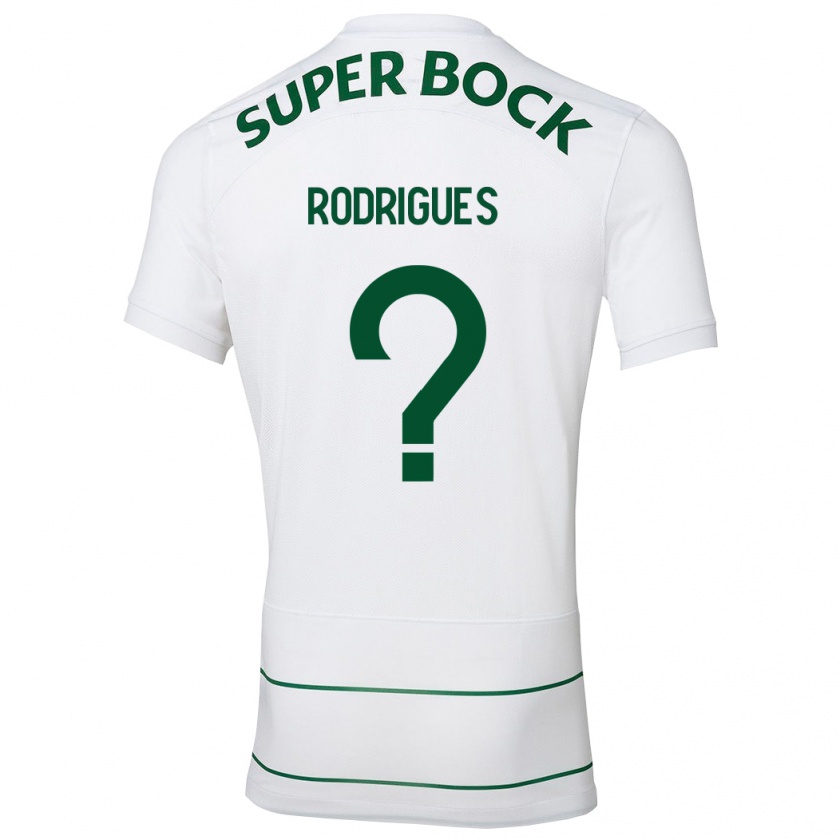 Kandiny Muži João Rodrigues #0 Biely Dresy Idegenbeli Csapatmez 2023/24 Triĭká
