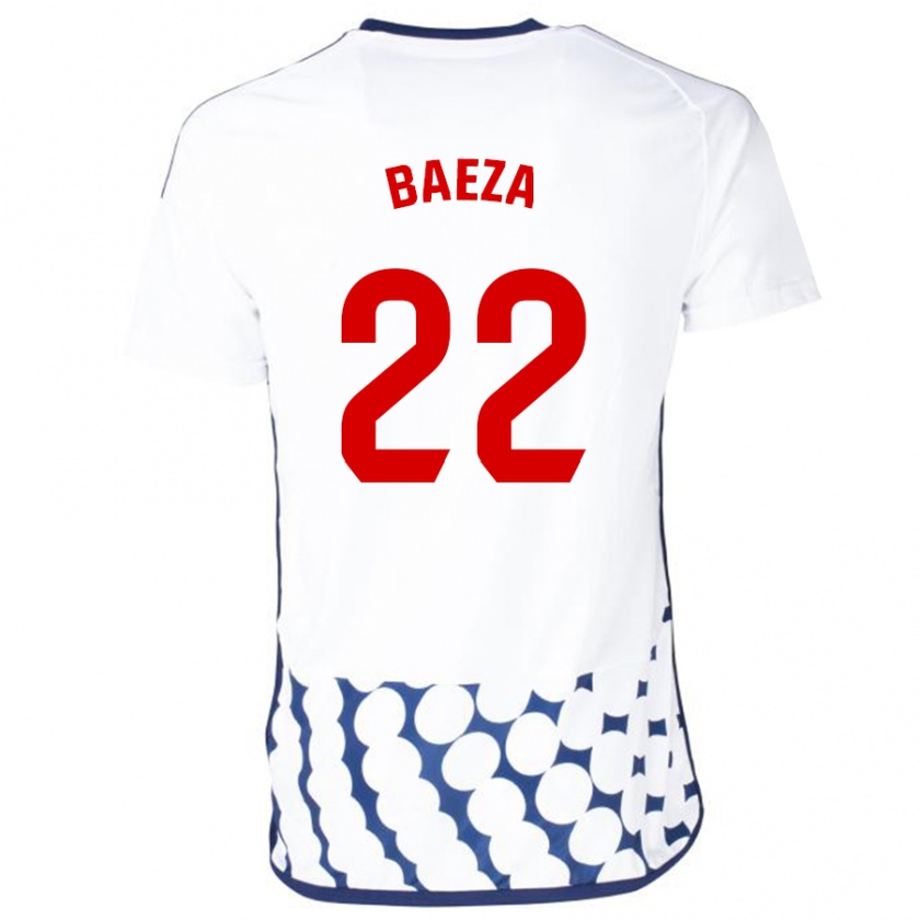 Kandiny Muži Miguel Baeza #22 Biely Dresy Idegenbeli Csapatmez 2023/24 Triĭká
