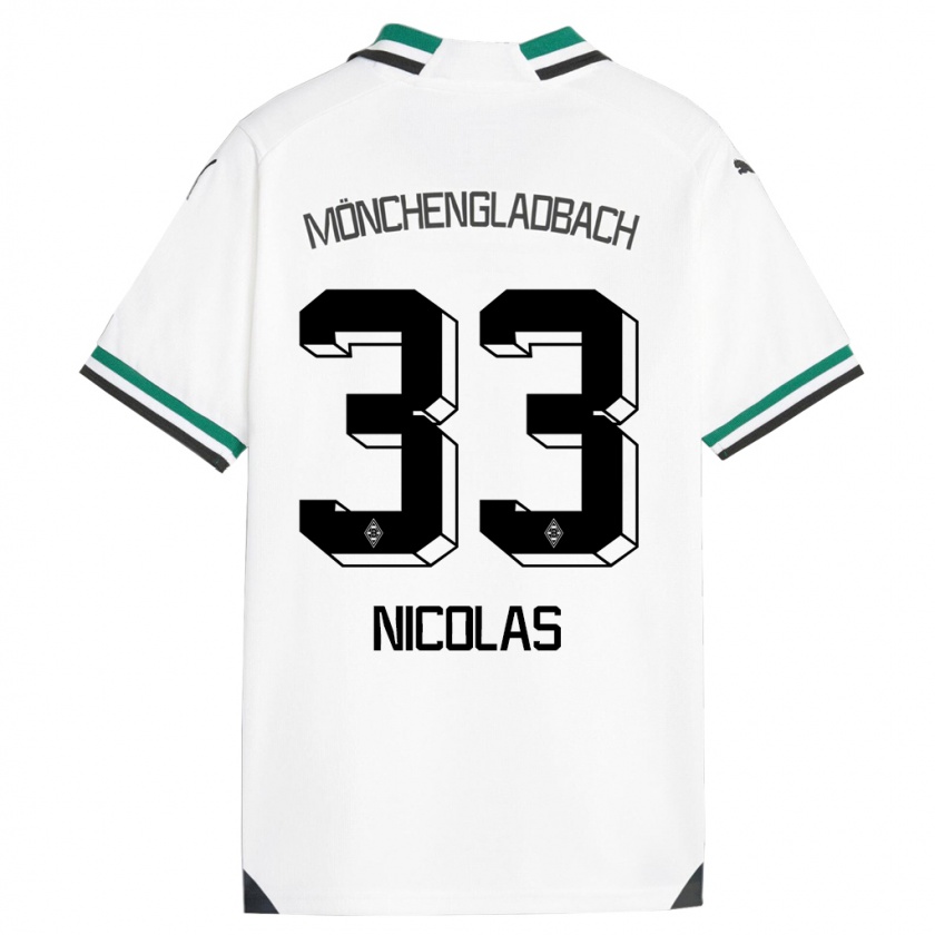 Kandiny Ženy Moritz Nicolas #33 Biela Zelená Dresy Hazai Csapatmez 2023/24 Triĭká