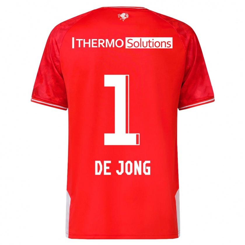 Kandiny Ženy Daniëlle De Jong #1 Červená Dresy Hazai Csapatmez 2023/24 Triĭká