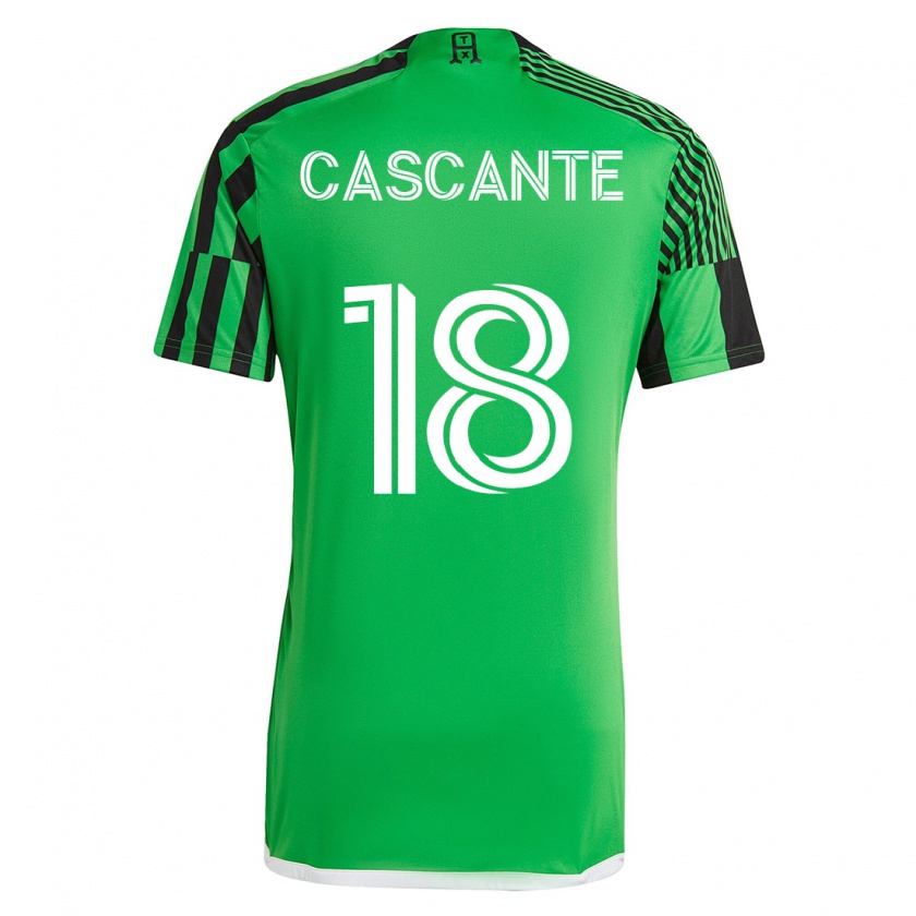 Kandiny Ženy Julio Cascante #18 Zelená Čierna Dresy Hazai Csapatmez 2023/24 Triĭká