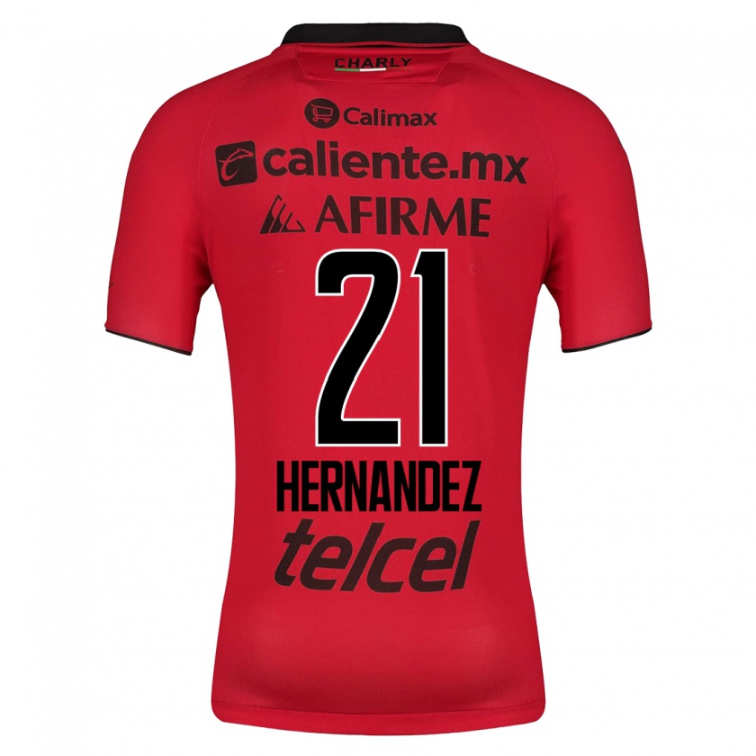 Kandiny Ženy Inglis Hernández #21 Červená Dresy Hazai Csapatmez 2023/24 Triĭká