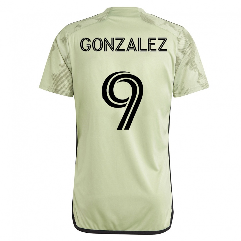 Kandiny Ženy Mario González #9 Zelená Dresy Idegenbeli Csapatmez 2023/24 Triĭká