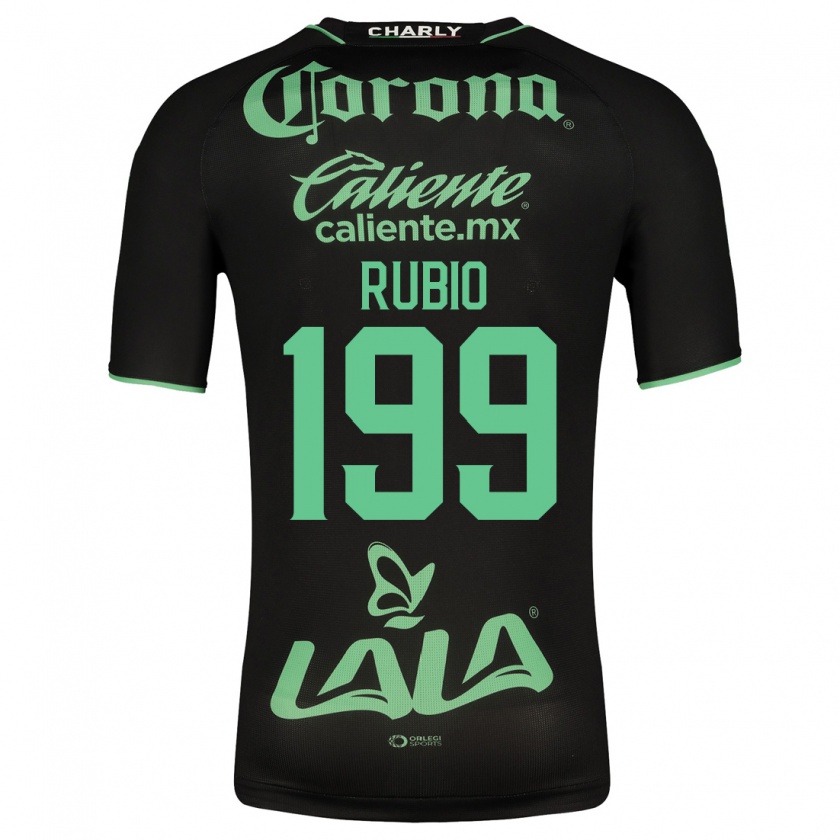 Kandiny Ženy Ronaldo Rubio #199 Čierna Dresy Idegenbeli Csapatmez 2023/24 Triĭká