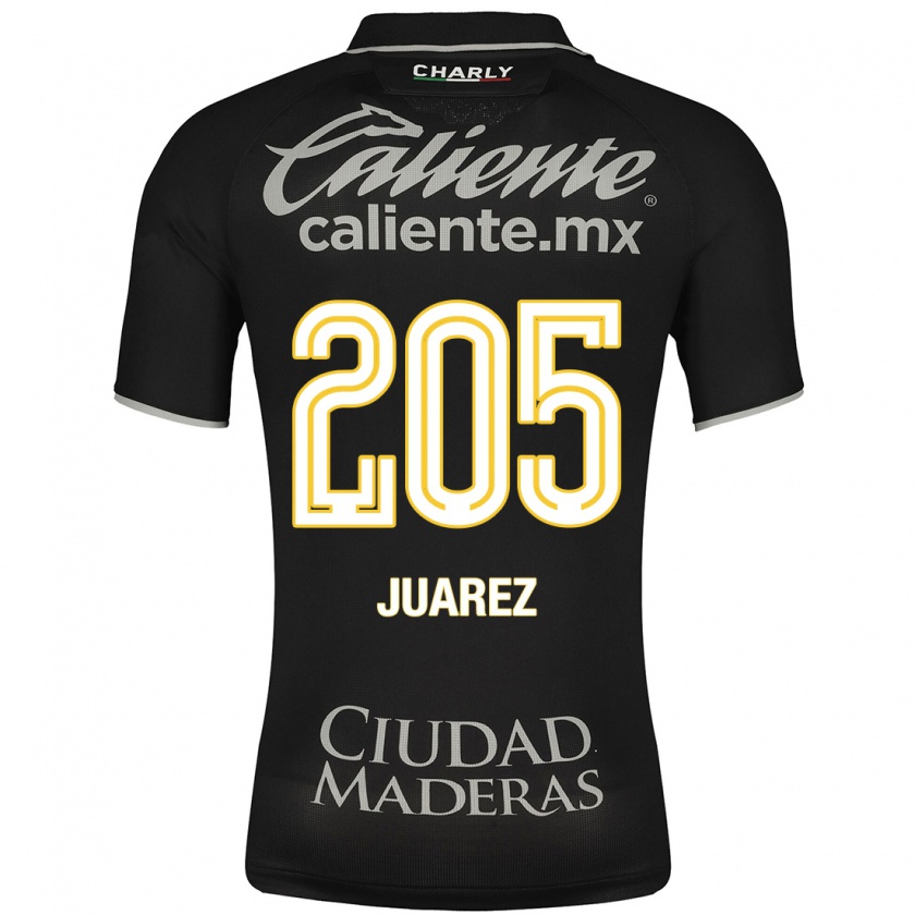Kandiny Ženy Moisés Juárez #205 Čierna Dresy Idegenbeli Csapatmez 2023/24 Triĭká