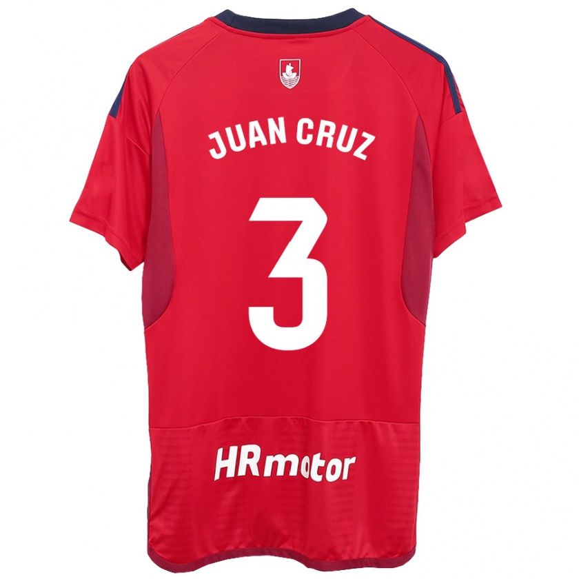 Kandiny Deti Juan Cruz #3 Červená Dresy Hazai Csapatmez 2023/24 Triĭká