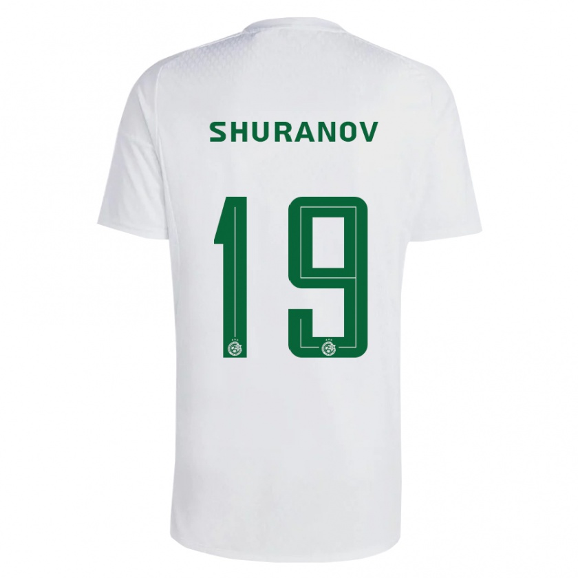 Kandiny Deti Erik Shuranov #19 Zelená Modrá Dresy Idegenbeli Csapatmez 2023/24 Triĭká