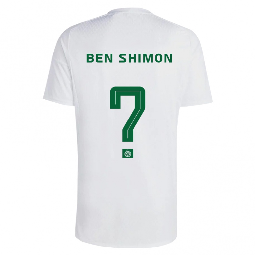 Kandiny Deti Elad Ben Shimon #0 Zelená Modrá Dresy Idegenbeli Csapatmez 2023/24 Triĭká