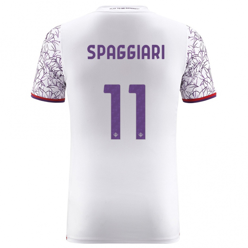 Kandiny Deti Riccardo Spaggiari #11 Biely Dresy Idegenbeli Csapatmez 2023/24 Triĭká