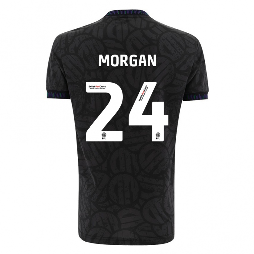 Kandiny Deti Ffion Morgan #24 Čierna Dresy Idegenbeli Csapatmez 2023/24 Triĭká