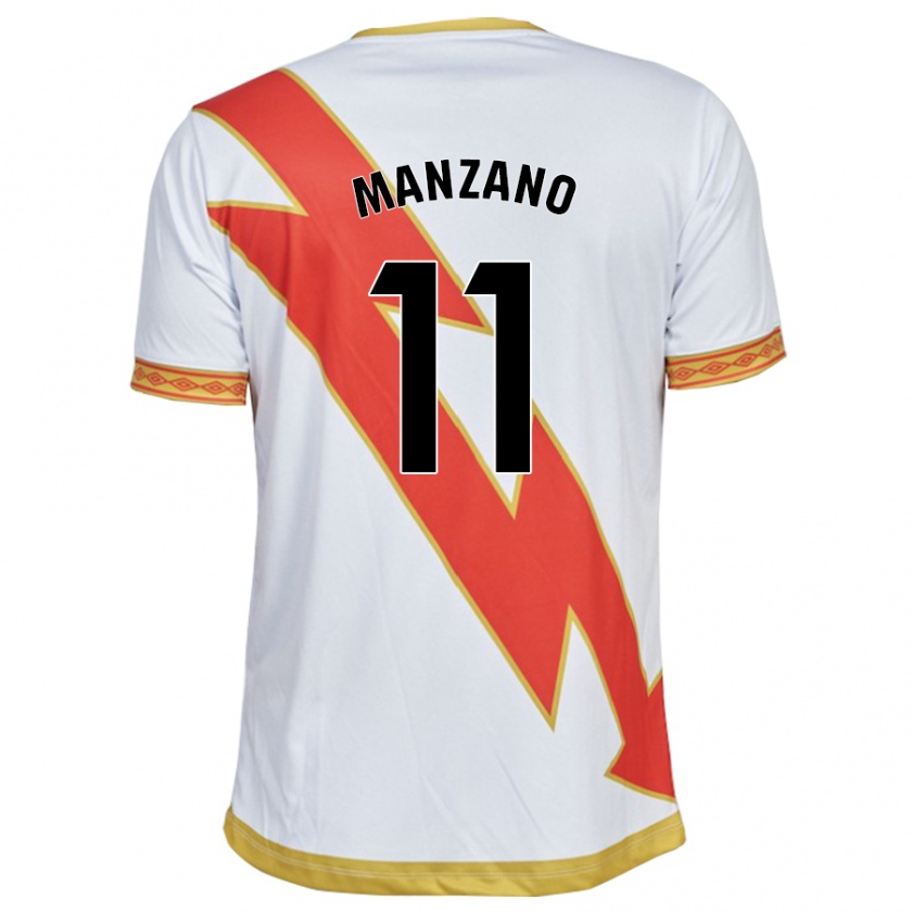 Kandiny Muži Sergio Manzano #11 Biely Dresy Hazai Csapatmez 2023/24 Triĭká