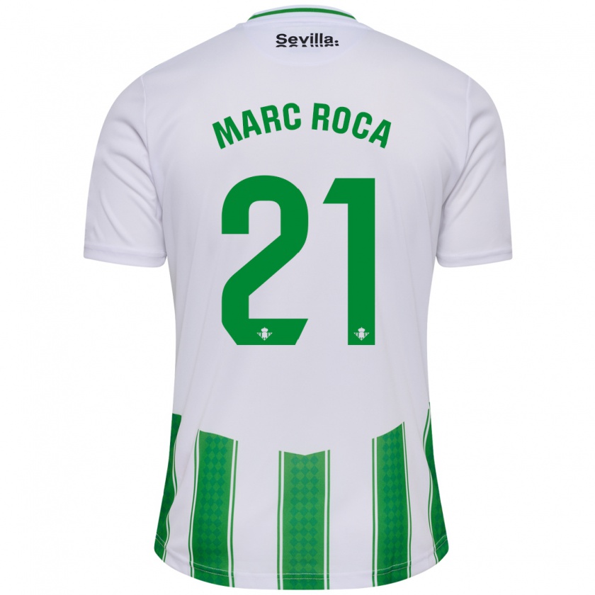 Kandiny Muži Marc Roca #21 Biely Dresy Hazai Csapatmez 2023/24 Triĭká