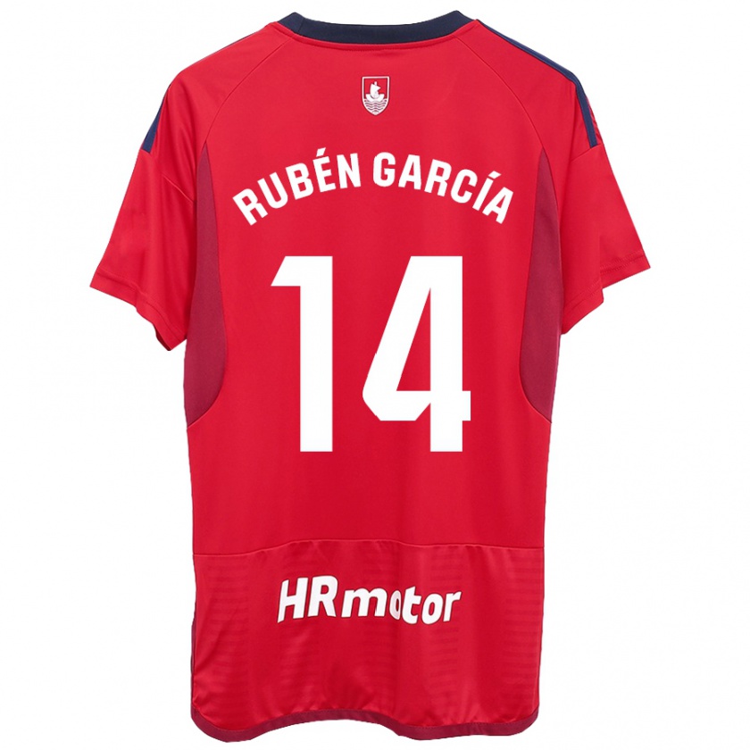 Kandiny Muži Rubén García #14 Červená Dresy Hazai Csapatmez 2023/24 Triĭká