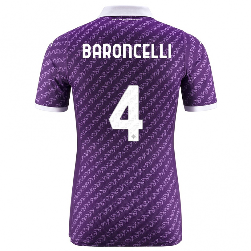 Kandiny Muži Leonardo Baroncelli #4 Fialový Dresy Hazai Csapatmez 2023/24 Triĭká