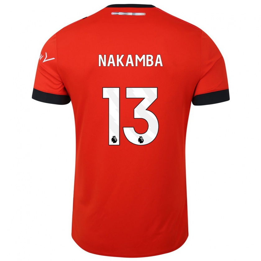 Kandiny Muži Marvelous Nakamba #13 Červená Dresy Hazai Csapatmez 2023/24 Triĭká