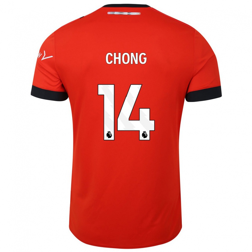 Kandiny Muži Tahith Chong #14 Červená Dresy Hazai Csapatmez 2023/24 Triĭká