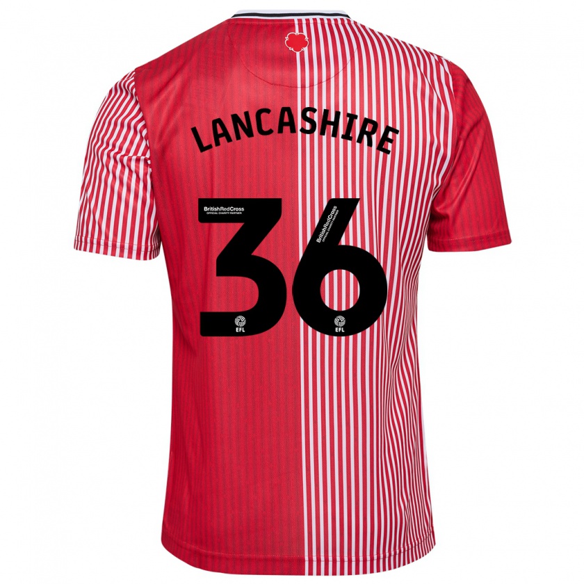 Kandiny Muži Olly Lancashire #36 Červená Dresy Hazai Csapatmez 2023/24 Triĭká