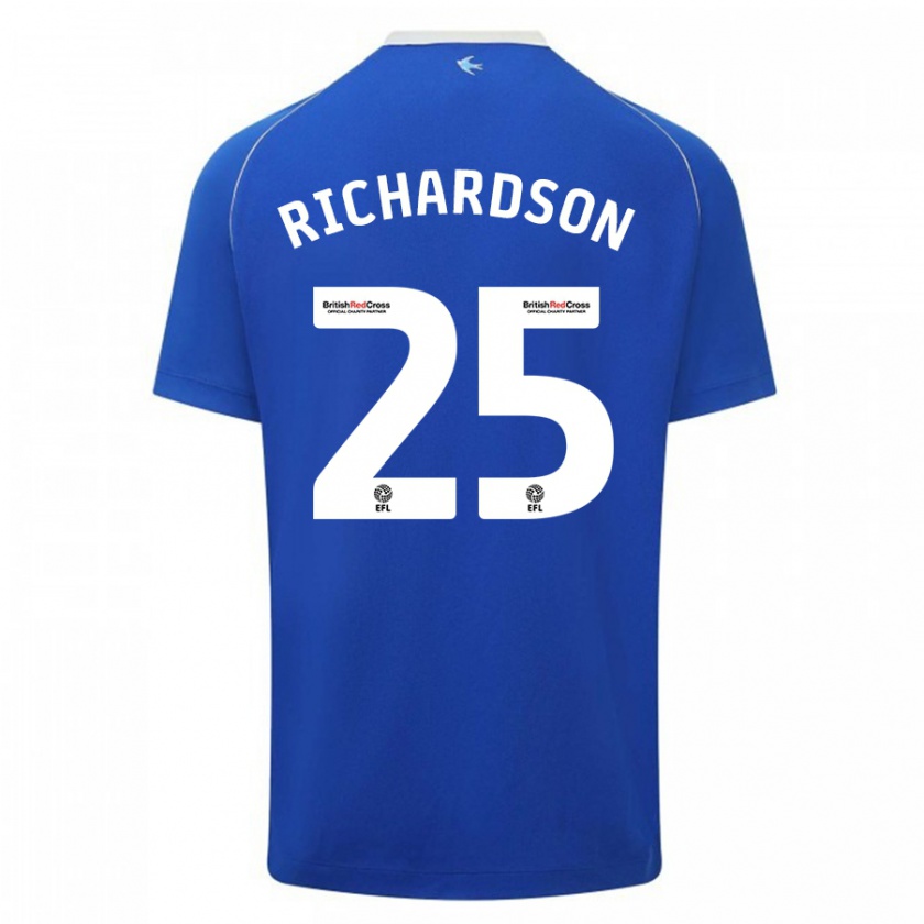 Kandiny Muži Tija Richardson #25 Modrá Dresy Hazai Csapatmez 2023/24 Triĭká