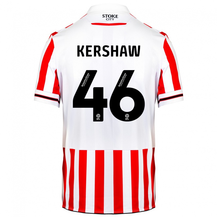 Kandiny Muži Ben Kershaw #46 Červená Biela Dresy Hazai Csapatmez 2023/24 Triĭká