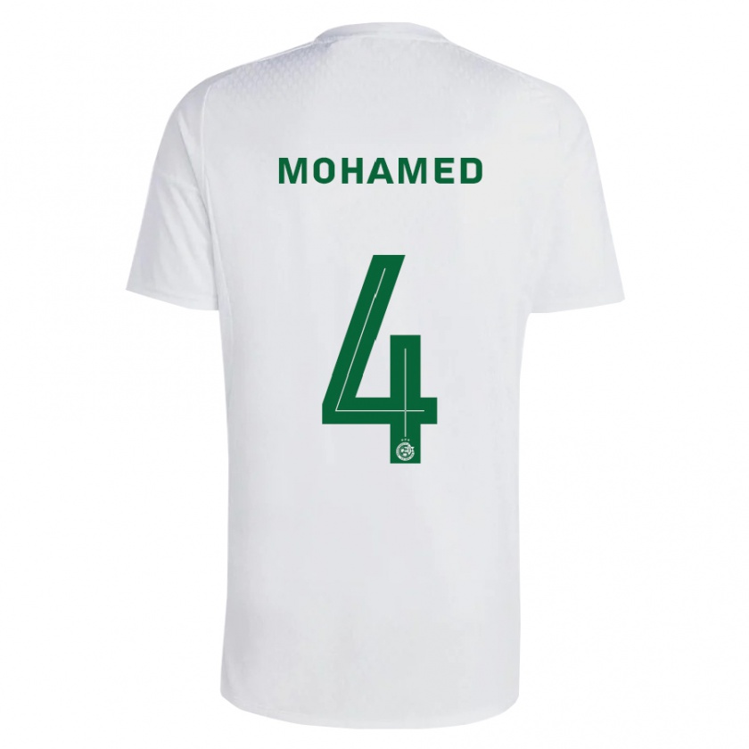 Kandiny Muži Ali Mohamed #4 Zelená Modrá Dresy Idegenbeli Csapatmez 2023/24 Triĭká