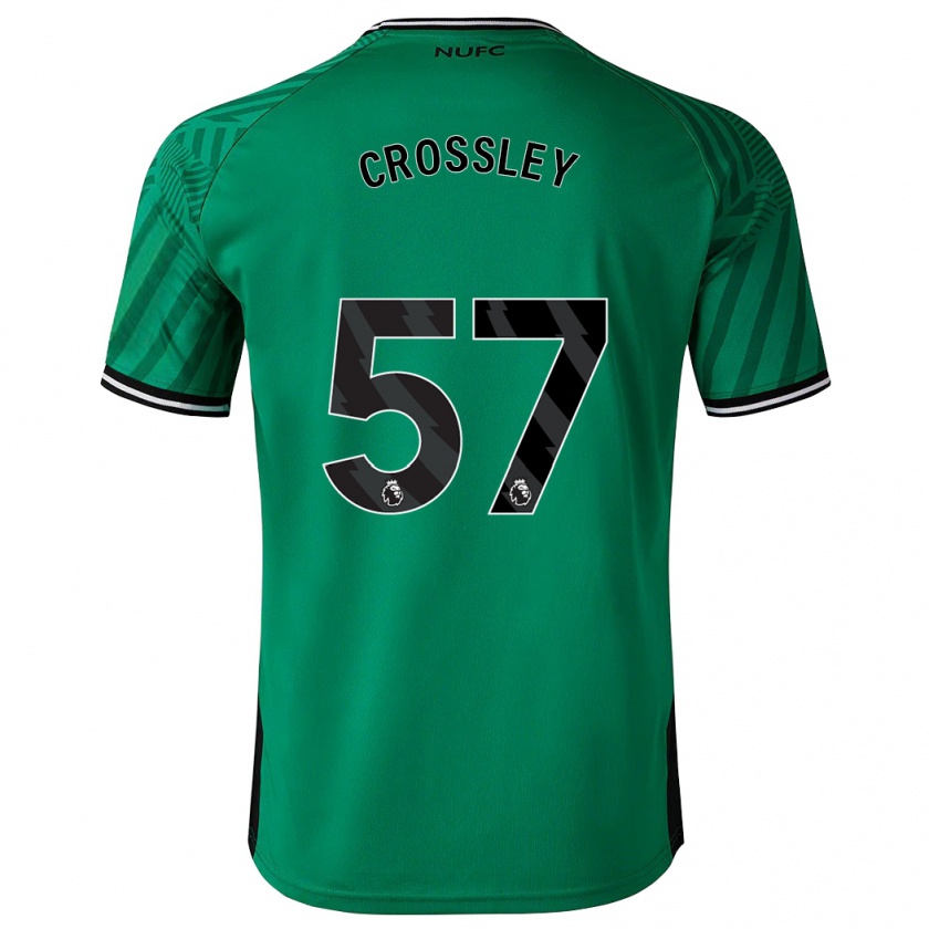 Kandiny Muži Kyle Crossley #57 Zelená Dresy Idegenbeli Csapatmez 2023/24 Triĭká