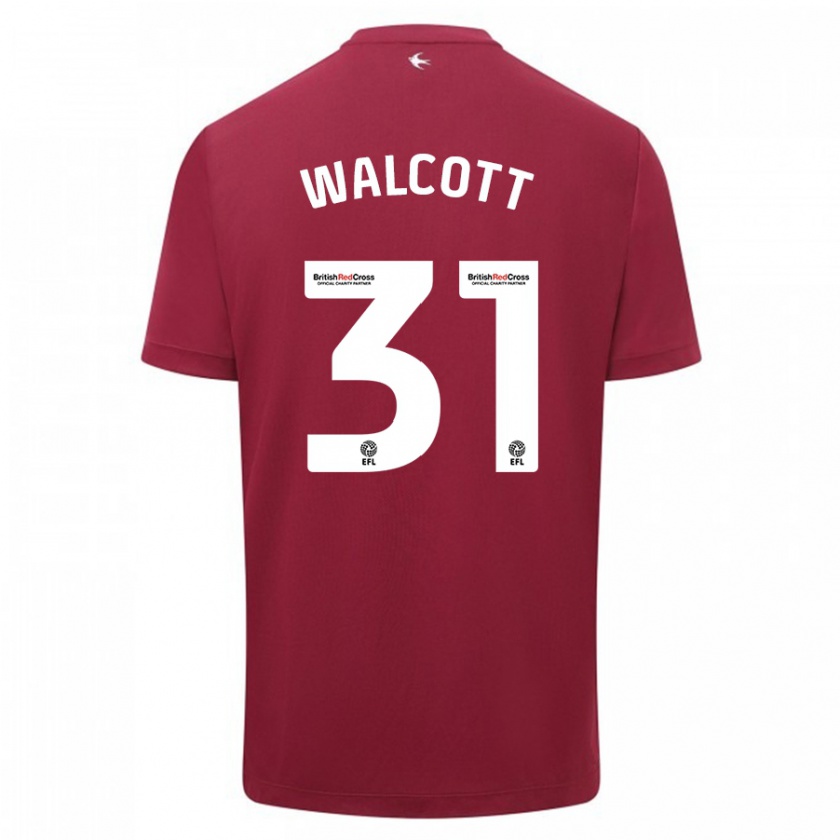 Kandiny Muži Malachi Fagan-Walcott #31 Červená Dresy Idegenbeli Csapatmez 2023/24 Triĭká