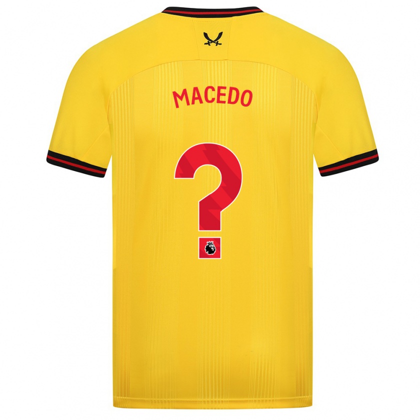 Kandiny Muži Fernando Macedo #0 Žltá Dresy Idegenbeli Csapatmez 2023/24 Triĭká
