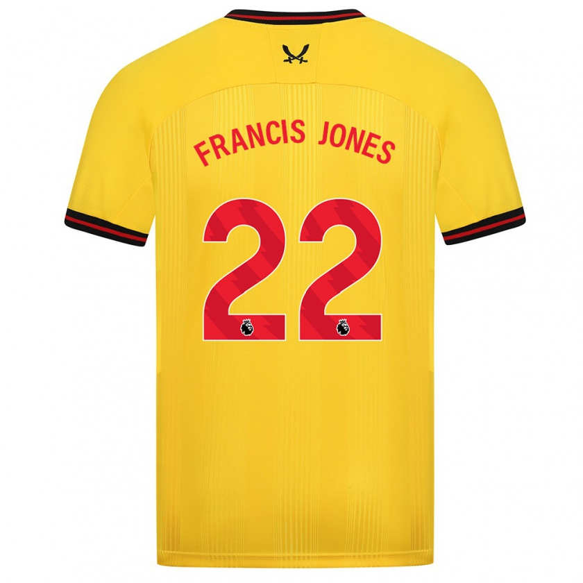 Kandiny Muži Maria Francis-Jones #22 Žltá Dresy Idegenbeli Csapatmez 2023/24 Triĭká
