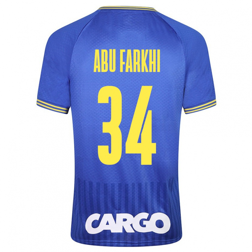 Kandiny Muži Sayed Abu Farkhi #34 Modrá Dresy Idegenbeli Csapatmez 2023/24 Triĭká