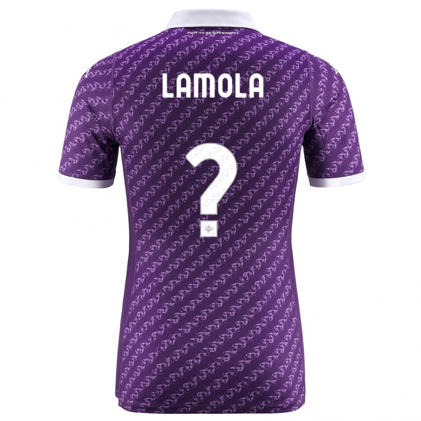Kandiny Ženy Lorenzo Lamola #0 Fialový Dresy Hazai Csapatmez 2023/24 Triĭká