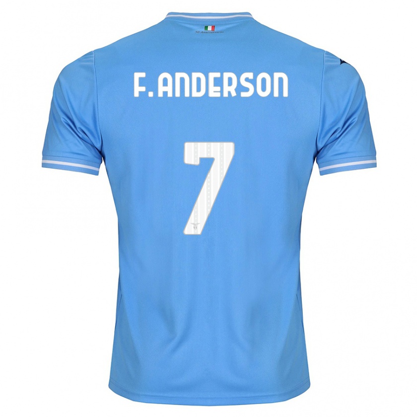 Kandiny Ženy Felipe Anderson #7 Modrá Dresy Hazai Csapatmez 2023/24 Triĭká