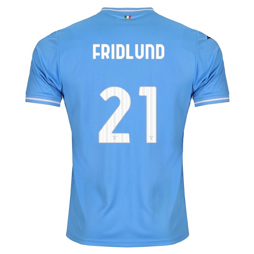 Kandiny Ženy Johanne Fridlund #21 Modrá Dresy Hazai Csapatmez 2023/24 Triĭká